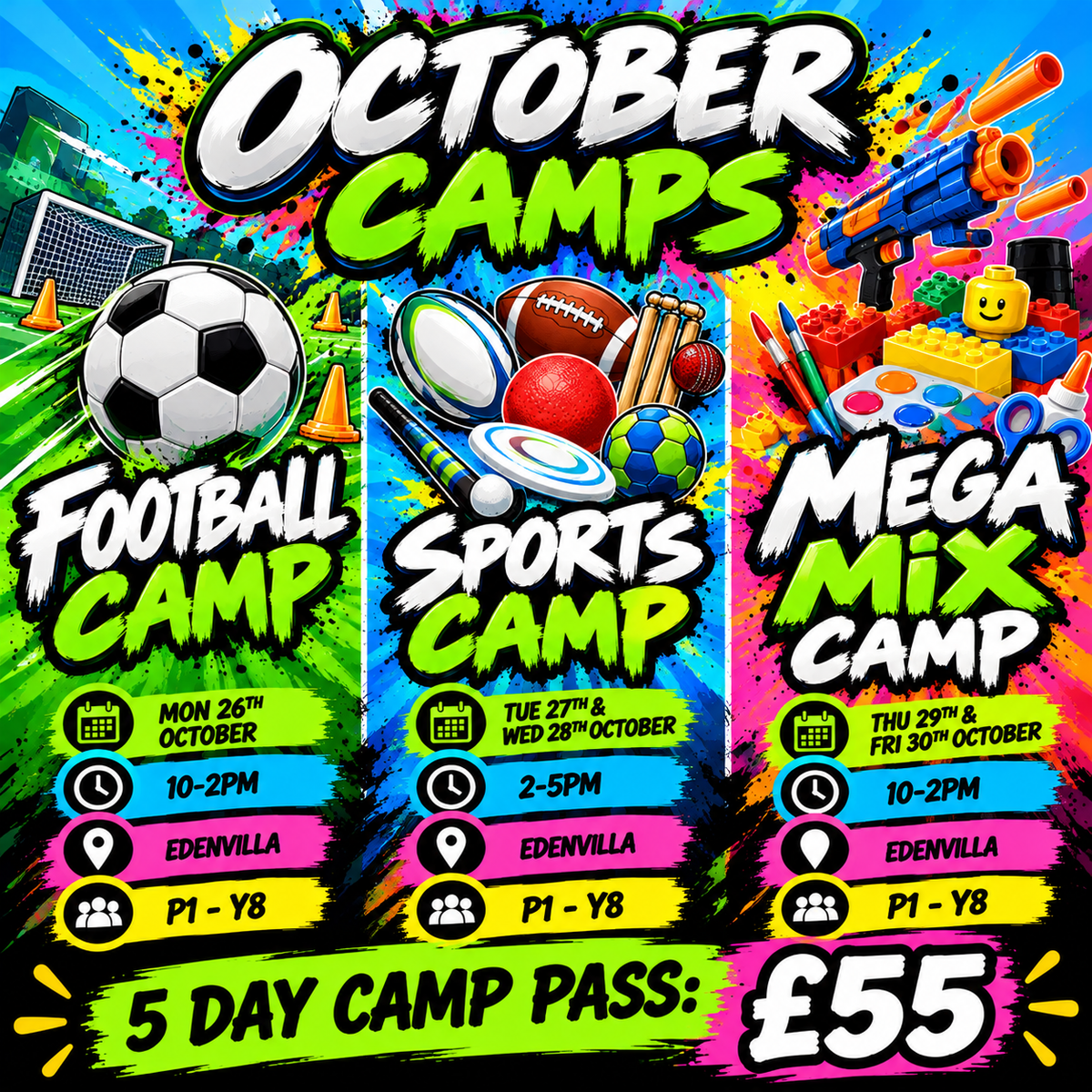 October Camps (5 day pass)